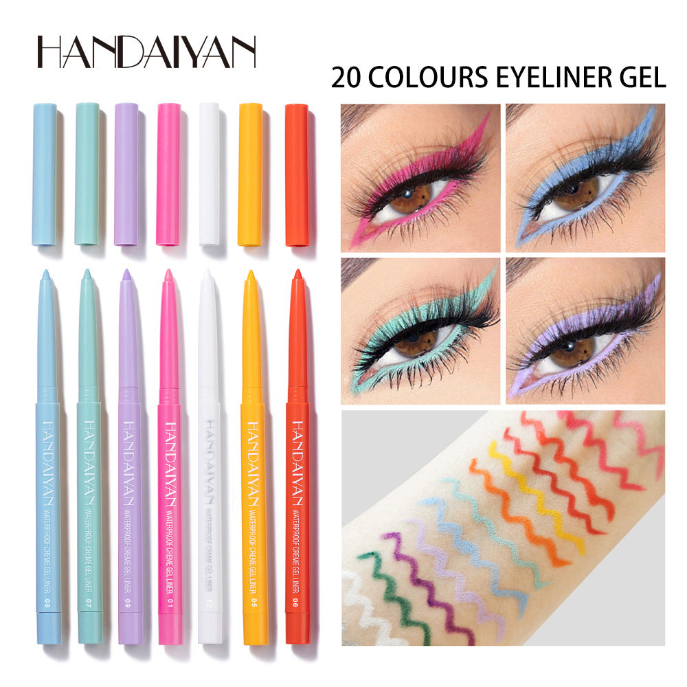 YiaknisUK HANDAIYAN Waterproof Colour Gel Eyeliner Set – 20 Pencils - image 5