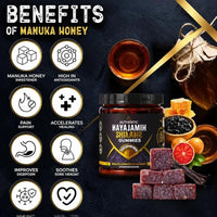 YiaknisUK Himalayan Shilajit & Manuka Honey Gummies Vanilla & Honey, 30 Gummies - image 2
