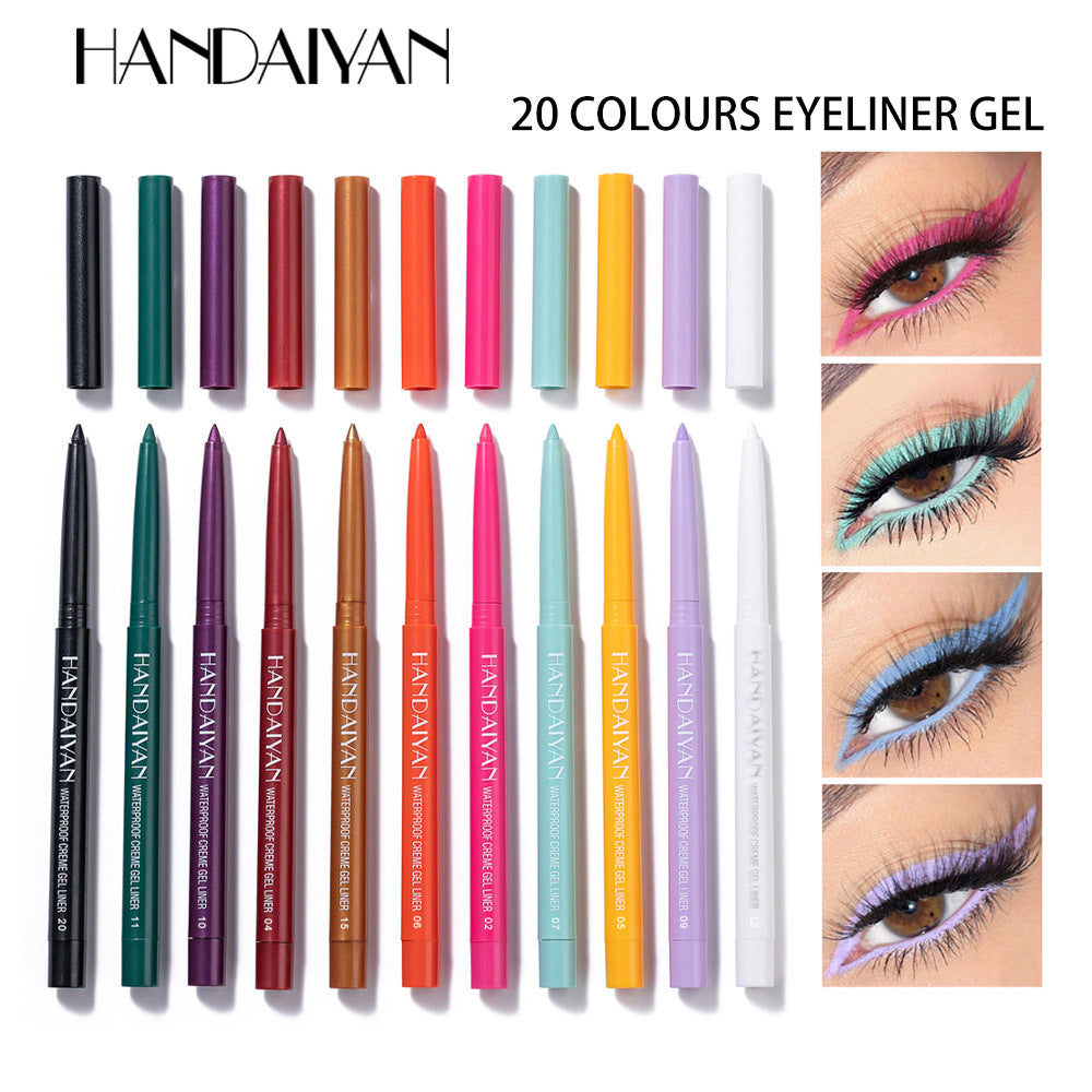 YiaknisUK HANDAIYAN Waterproof Colour Gel Eyeliner Set – 20 Pencils - image 1
