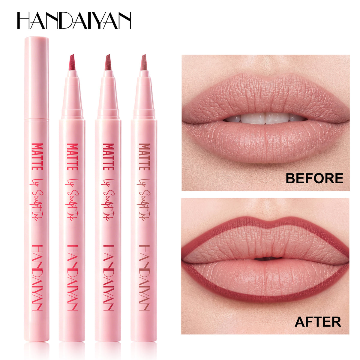 YiaknisUK HANDAIYAN Matte Lip Sculpt Ink – Precision Lip Liner, 0.55ml, 0.55ml - image 1