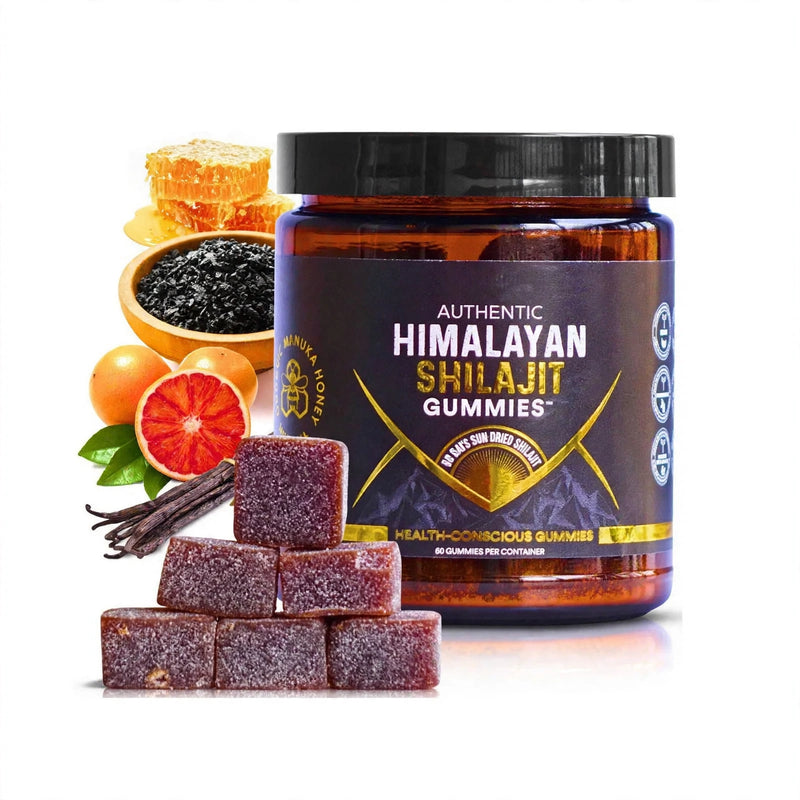 Himalayan Shilajit Gummies with Manuka Honey – 30 Count