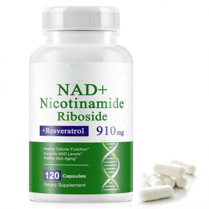 NAD+ Nicotinamide Riboside + Resveratrol – 120 Capsules