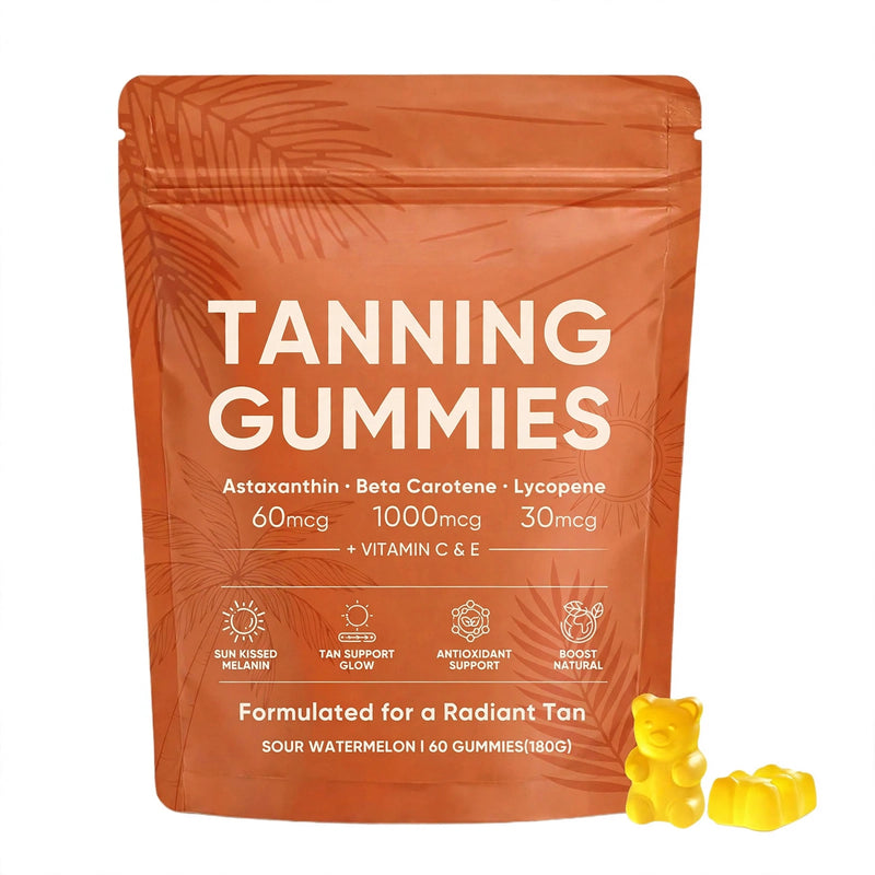 Tanning Gummies Astaxanthin & Beta Carotene – 60 Count